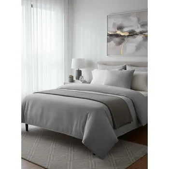 Povlečení Sinsay - Sada povlečení s pruhy - šedá - 904JM-85X - 904JM-85X-ONE