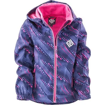 bunda softshellová dívčí s kapucí, Pidilidi, PD1102-01, růžová - 128 | 8let