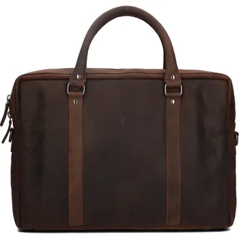 Pánská aktovka Pánská kožená taška Greenwood Samuel - hnědá