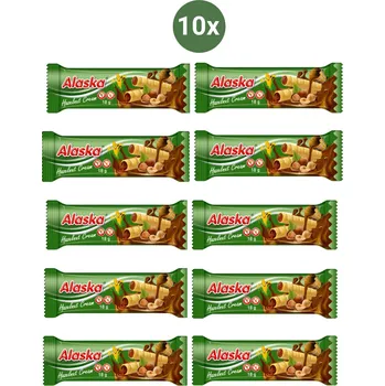 Kukuričné trubičky - lískový oříšek ALASKA 10x18 g