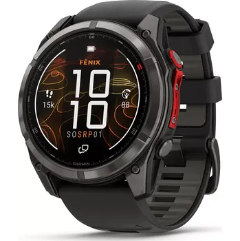 Chytré hodinky Garmin Garmin Fenix 8 Pro MicroLED Sapphire 51 mm, Carbon grey DLC + TOPO Czech V5