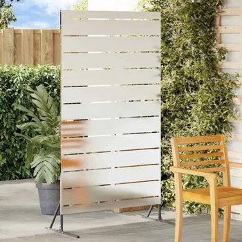 Plot vidaXL Obrazovka pro soukromí Šedá 100 x 50 x 180 cm Ocel [868567]