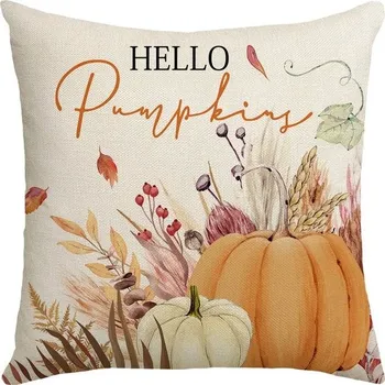 Povlak na polštářek Povlak na polštář HELLO PUMPKINS 45x45 cm, béžový