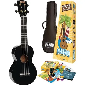 Hudebniny Mahalo MR1 Essential Pack Black Sopránové ukulele (Jako nové)