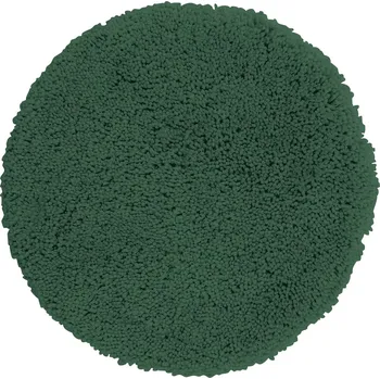Koupelnová předložka Spirella kulatá koupelnová předložka HIGHLAND, tmavě zelená, mikrovlákno, průměr 60 cm
