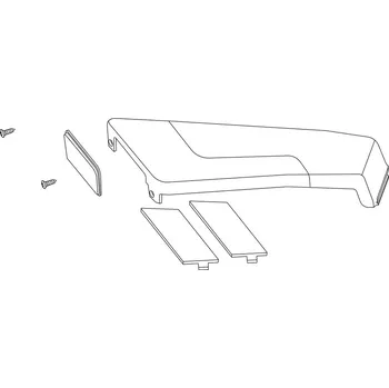Příslušenství ke střešnímu nosiči Kryt lampy pravý Thule 54404 TH1500054404