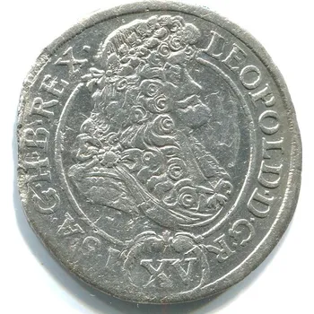 Leopold I. XV Kreuzer 1692/KB. Kremnica. Ag.