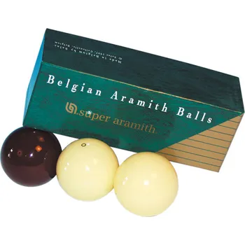 ARAMITH Sada kulečníkových koulí Super Aramith 61,5 mm tmavě červená VÍCEBAREVNÁ