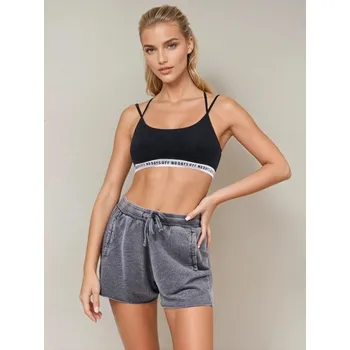 Dámské kraťasy Sinsay - Teplákové kraťasy se sepraným efektem - šedá - 4259Z-90X - 4259Z-90X-XXS