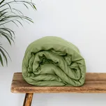 TULULUM Lněný povlak na přikrývku COMFORT OLIVE Rozměr přikrývky: 140 x 220 cm