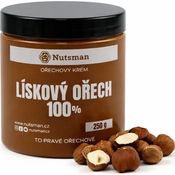 Čokoláda NUTSMAN Lískový krém 100% 250 g