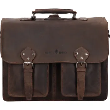 Pánská aktovka Pánská kožená aktovka Greenwood Celestin - hnědá