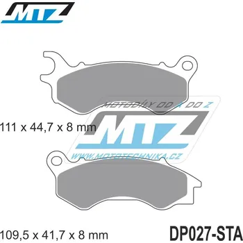 Destičky brzdové DP027-STA - směs Standard DP027-STA