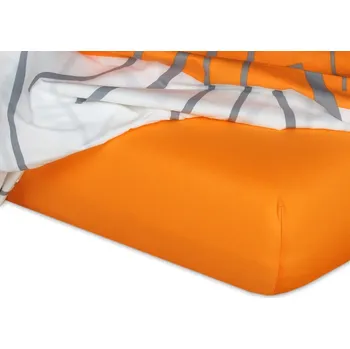 Prostěradlo Jersey prostěradlo 220x220 EXCLUSIVE pomerančové