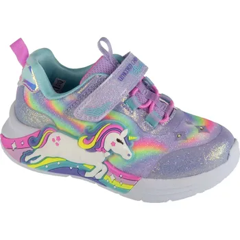 Dívčí obuv Světle fialové dívčí svítící tenisky Skechers Unicorn Chaser 302298N-LVMT Velikost: 25