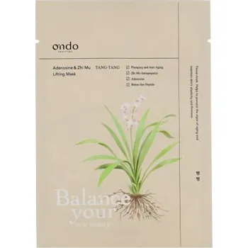 Pleťová maska Ondo Beauty 36.5 TANG-TANG Adenosine & Zhi Mu Lifting Mask vyhlazující pleťová maska 25 g unisex