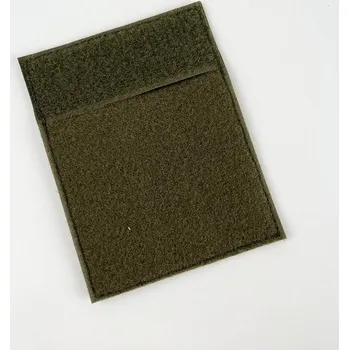 turistický batoh JUBÖ Velcro se skrytou kapsou Secret Patch 13x10 cm (háčky) - zelená