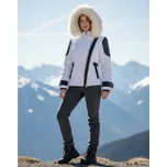 Dámská bílá zimní bunda s kožíškem Velikost: M