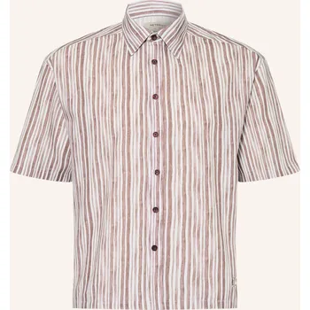 Pánské oblečení Reternity Pánská Košile S Krátkým Rukávem Comfort Fit, hnědá...