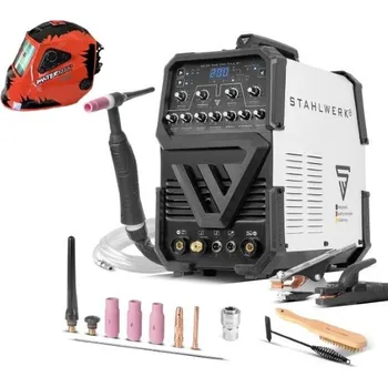 Svářečka Svářečka STAHLWERK AC/DC TIG 200 Pulse ST - výhodný SET Varianta: SET 2: svářečka s výbavou v popisu stroje + kukla profi 6924/SET2