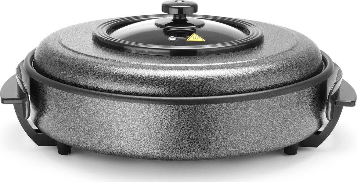 Párty pánev, HENDI, vnitřní pánev 400x(H)50 mm, 230V/1400W, ø400x(H)190mm (Elektrická pánev HENDI 239506 „Party Pan“)