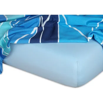 Prostěradlo Jersey prostěradlo 220x220 EXCLUSIVE světle modré