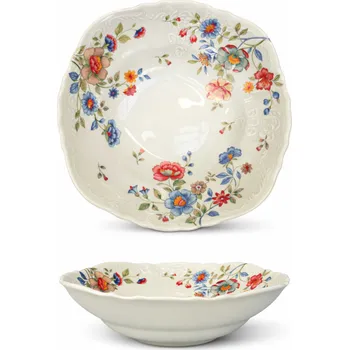 Thun 1794 BERNADOTTE mísa kompotová ivory barevné květy 230 mm