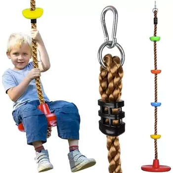 Dětská houpačka Provazová houpačka – Lezecké lano 2v1