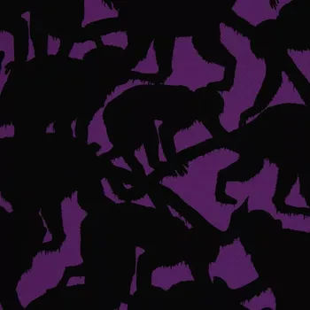 Galanterie Úplet Opičí abstrakce fialová, MJ (E) 0,85m/ks (Kvalitní úplet z Německa Limitka Jaro 24)