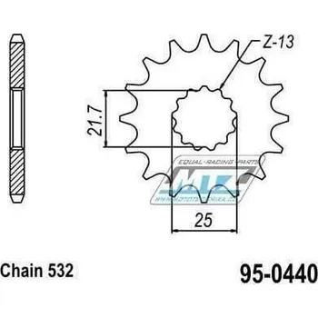 Kolečko řetězové (pastorek) 0440-16zubů MTZ - Suzuki GSXR1100 + RF900R SUZUKI GSX 1100 F 1988-1996