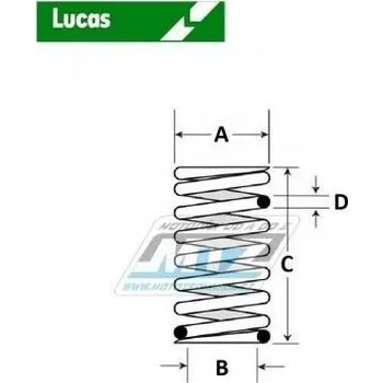 Pružiny spojkové (sada) Lucas MEF151-6 -Suzuki GSX600R + GSX600R + SV650 + SV650S + GSX750R LUMEF151-6