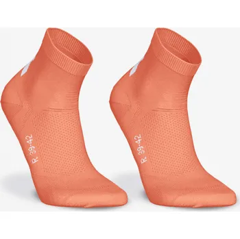 Pánské ponožky KIPRUN Běžecké střední ponožky Run 500 tenké 2 páry 43/46 FIALOVÁ|ORANŽOVÁ