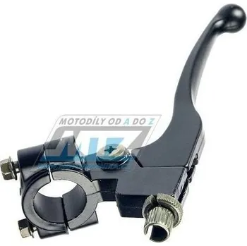 Páčka spojky s objímkou kompletní (s krátkou páčkou) - univerzální pro lankovou spojku - černá barva L1A-C04