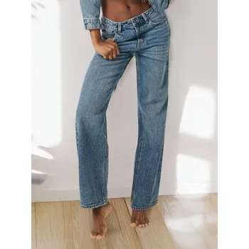 Dámské džíny Sinsay - Džíny wide leg - modrá - 438CA-55J - 438CA-55J-34