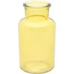 CHAKS Vázička skleněná Margarita žlutá 6,8 x 12,5 cm