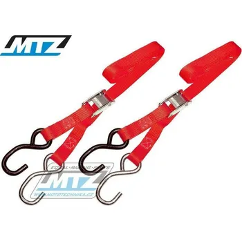 Popruhy/Kurty upínací 25mm - červené 84-01804