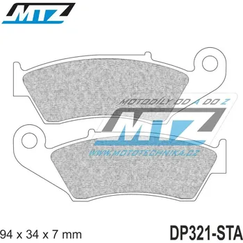 Destičky brzdové DP321-STA - směs Standard DP321-STA