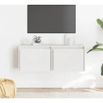 Organizace kuchyně zahrada-XL Nástěnné skříňky 2 ks bílé 45 x 30 x 35 cm masivní borové dřevo 813438