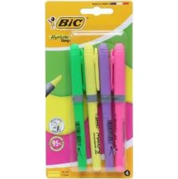 Set školních potřeb Zakreślacz Grip mix 4szt BIC