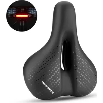 Sedlo na kolo ROCKBROS Sedlo na kolo VTT s lampou M ČERNÁ