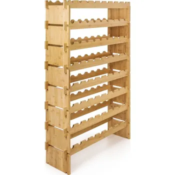 G21 6355502 regál na víno 72 lahví bambus