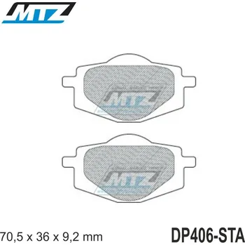 Destičky brzdové DP406-STA - směs Standard DP406-STA