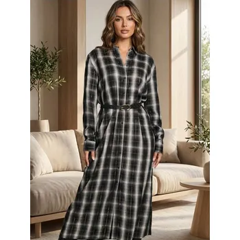 Dámské šaty Sinsay - Midi šaty s&nbsp;páskem - vícebarevná - 688FI-MLC - 688FI-MLC-XL