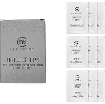 Péče o řasy a obočí My Lamination My Lamination® Brow Steps sada na laminaci obočí 3×3×1,5 ml