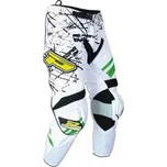 Kalhoty motokros PROGRIP 6010 - bílo-černo-zelené - velikost 36 PG6010-8/2-36