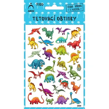 samolepka ARCH Tetovací obtisky piko dinosauříci