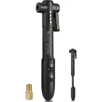 Míčový sport WEST BIKING Pánská pumpa na kolo Mini ČERNÁ