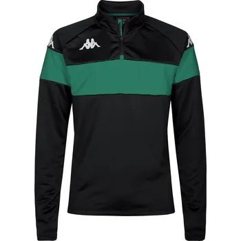 Dámská mikina KAPPA Mikina Kappa Dovare ZELENÁ|ČERNÁ