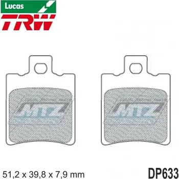Destičky brzdové DP633-LUEC TRW Lucas MCB674EC - směs Allround Economy DP633-LUEC