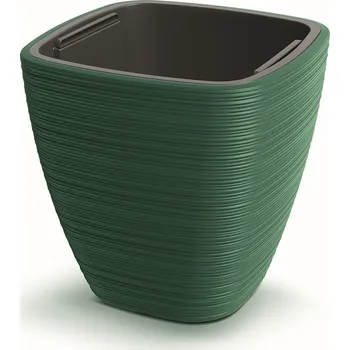 Květináč Plastový květináč Venas Square 28,9x29 cm terakota